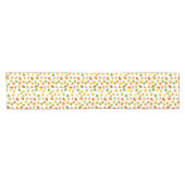 Schöne Blätter des Herbstes auf Weiß Kurzer Tischläufer (Horizontal)