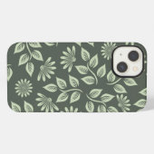 Schöne Blätter Design iPhone Hülle (Rückseite (Horizontal))