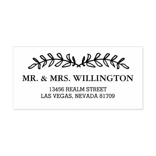 schöne Blätter Gummistempel (Prägung)