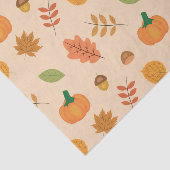 Schöne Blätter im Herbst und Orange Pumpkins Seidenpapier (Ausschnitt)