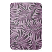 Schöne Blätter in Eggplant Lila Badematte (Vorderseite Vertikal)