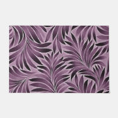 Schöne Blätter in Eggplant Lila Fußmatte (Vorderseite)