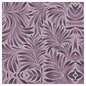 Schöne Blätter in Eggplant Lila Stoff (Nahaufnahme)