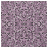 Schöne Blätter in Eggplant Lila Stoff (Muster)