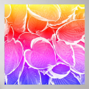 Schöne Blätter Kunst Poster