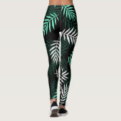 Schöne Blätter Leggings (Rückseite)