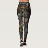 Schöne Blätter Leggings (Rückseite)