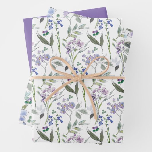 Schöne Blätter mit Blumenmuster (Beispiel)