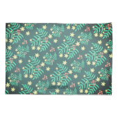 Schöne Blätter Muster Grün Kissenbezug (Rückseite)