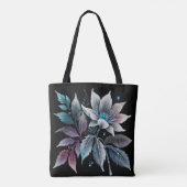 schöne Blätter und Blumen Tasche (Rückseite)