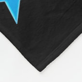 SCHÖNE BLAU- UND SILBERGYMNASTIK-DESIGN FLEECEDECKE (Ecke)
