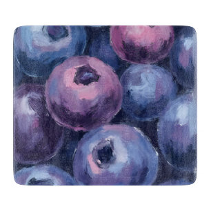 Schöne Blaubeeren Fruchtmalerei Schneidebrett