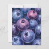 Schöne Blaubeeren | Obstmalerei Karte (Vorderseite)