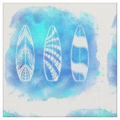 Schöne blaue Aquarelltafeln Kunst Stoff (Nahaufnahme)