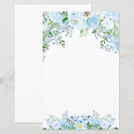 Schöne blaue Blume (Vorne/Hinten)