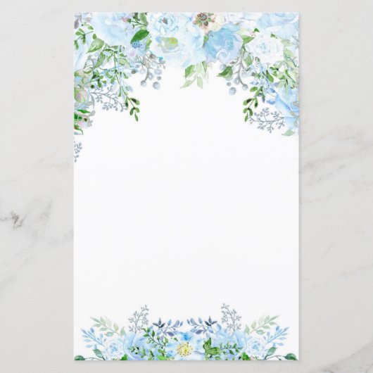 Schöne blaue Blume (Vorderseite)