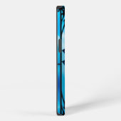 Schöne blaue Blume, iPhone Hülle (Rechte Seite)
