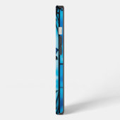 Schöne blaue Blume, iPhone Hülle (Linke Seite)