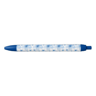 Schöne blaue Blume Nahtloses Muster Kugelschreiber