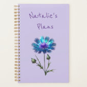 Schöne blaue Blume Planer (Vorderseite)