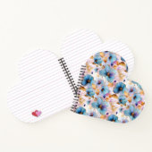 Schöne blaue Blumen Alkohol Tinte in weichen Pasta Notizblock (Innenseite)