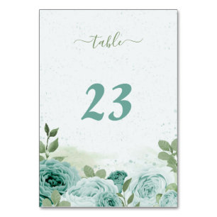 schöne blaue Blumen Botanik Grün Tischnummer