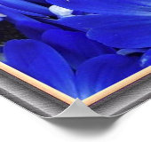 Schöne blaue Blumen Poster (Ecke)