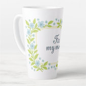 Schöne blaue Blumen zum Muttertag Milchtasse (Linke Ecke)