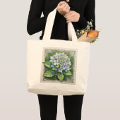 Schöne blaue Blüte Jumbo Stoffbeutel (Vorderseite (Produkt))