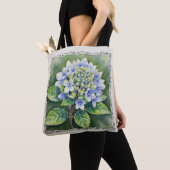 Schöne blaue Blüte Tasche (Von Nahem)
