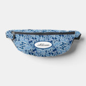 Schöne blaue Damast Bauchtasche (Ablage )