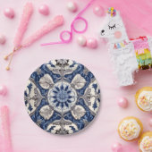 Schöne blaue Delft-Papiertafel Pappteller (Party)