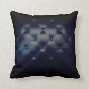 Schöne blaue dunkle Seestaube Textur Kissen