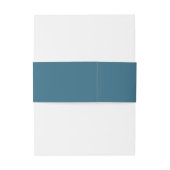 Schöne blaue Einzelfarbe Einladungsbanderole (Rückseitenbeispiel)