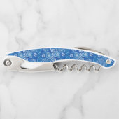 Schöne blaue Fliesen Kellnermesser (Vorderseite)