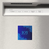 Schöne blaue Freude am World Snowflake Magnet (In Situ (Geschirrspüler))