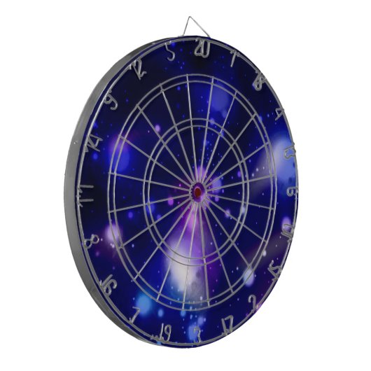 Schöne blaue Galaxie 2 Dartscheibe (Vorderseite Links)