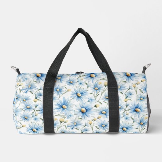 Schöne blaue Gänseblümchen Duffle Bag (Vorderseite)