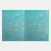 Schöne blaue Geschenkpackung Geschenkpapier Set (Vorderseite 3)