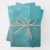 Schöne blaue Geschenkpackung Geschenkpapier Set (Beispiel)