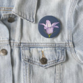 Schöne blaue Glocke-Blume Button (Beispiel)