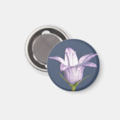 Schöne blaue Glocke-Blume Magnet (Vorderseite/Rückseite)