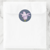 Schöne blaue Glocke-Blume Runder Aufkleber (Tasche)