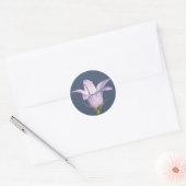 Schöne blaue Glocke-Blume Runder Aufkleber (Umschlag)
