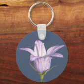 Schöne blaue Glocke-Blume Schlüsselanhänger (Vorderseite)
