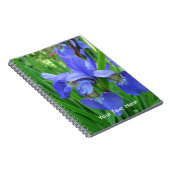 schöne blaue Iris-Blume Notizblock (Rechte Seite)