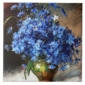 Schöne blaue Kornblumen Fliese (Vorderseite)