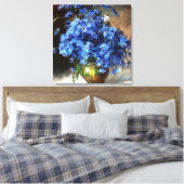 Schöne blaue Kornblumen, Leinwanddruck (Insitu (Schlafzimmer))