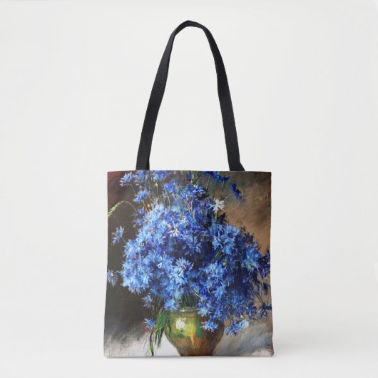 Schöne blaue Kornblumen Tasche (Vorderseite)