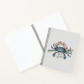 Schöne blaue Krebse Design Notizblock (Innenseite)